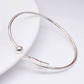 Trendy Feather Bangle Stocking Filler Angel Memorial Gift