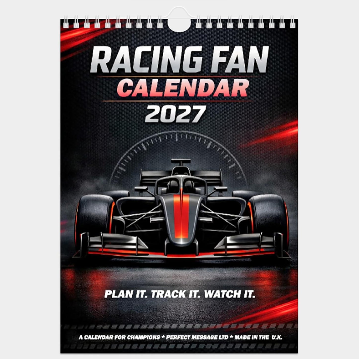 2027 Racing Fan Calendar A4 Wall Hanging โ Motorsport Inspired Monthly Planner