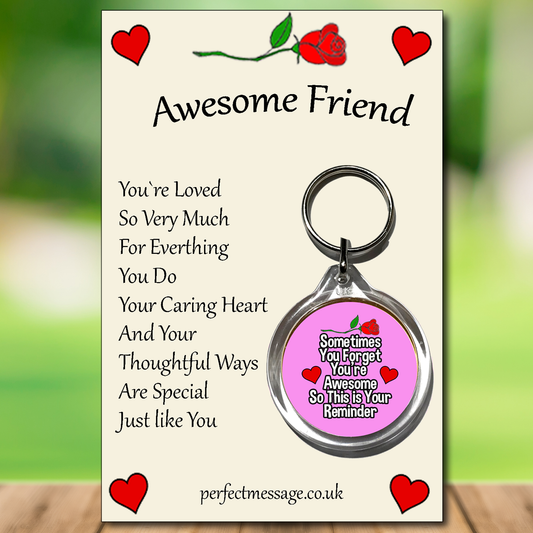 Awesome Friend Keyring Inspirational Gift
