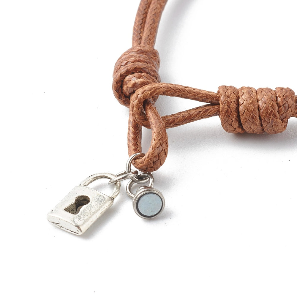 Padlock & Key Cord Bracelets For Wife, Partner,Girlfriend and Couples
