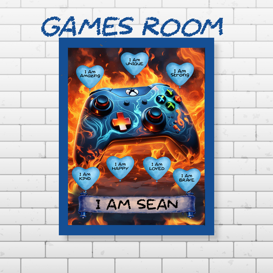 Gaming Bedroom Accessories Room Decor Novelty Birthday Gift For Gamer Brother Son Wall Art, Unique Gift