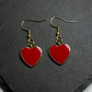 Classic Red Heart Earring