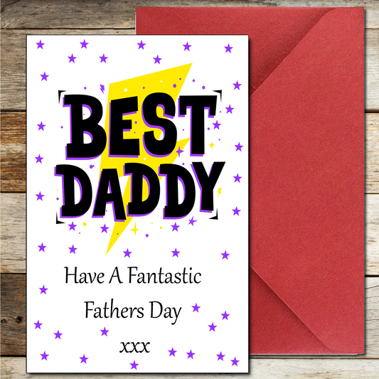 Best Daddy Happy Father's Day Card