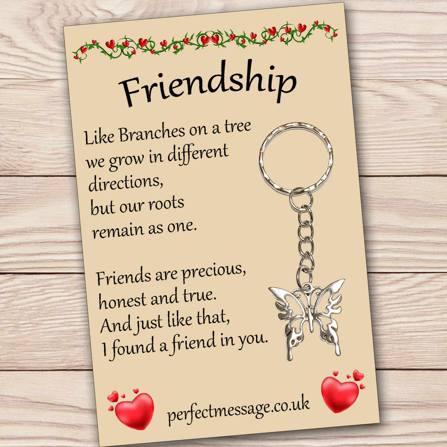 Gift for Friends Friendship Inspirational Keyring