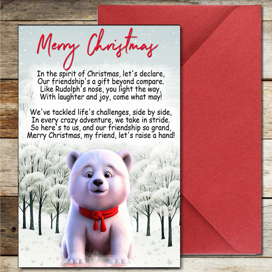 Merry Christmas Card for Friends