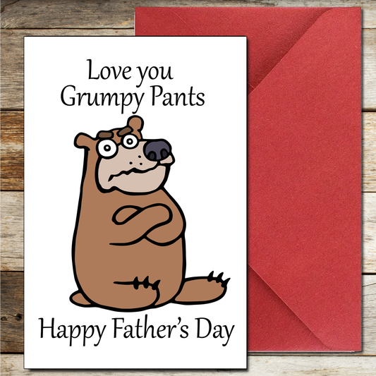 Grumpy Pants Father's Day Card