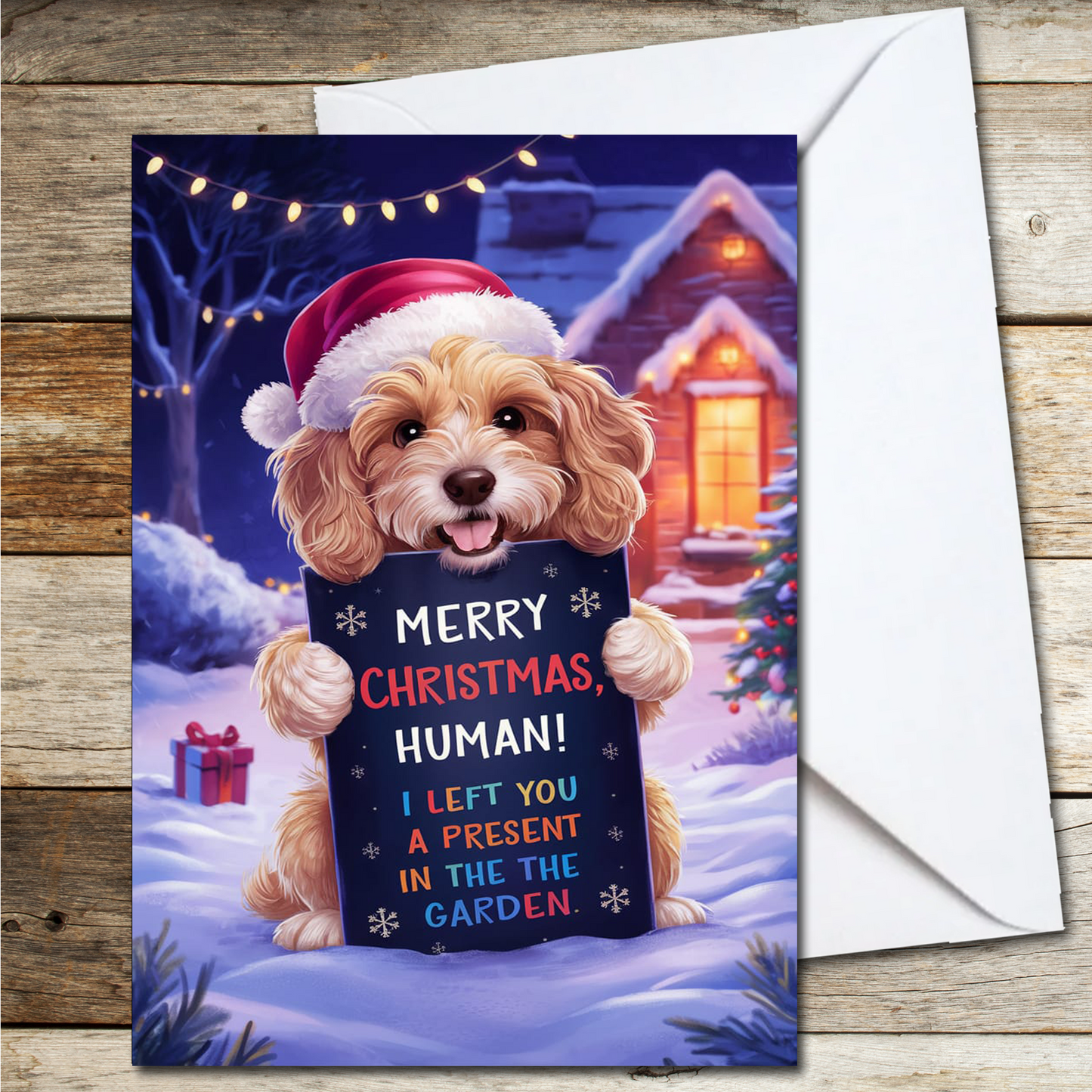 Christmas Card for Wife, Husband, Boyfriend, Girlfriend, Fiance, Merry Christmas Human
