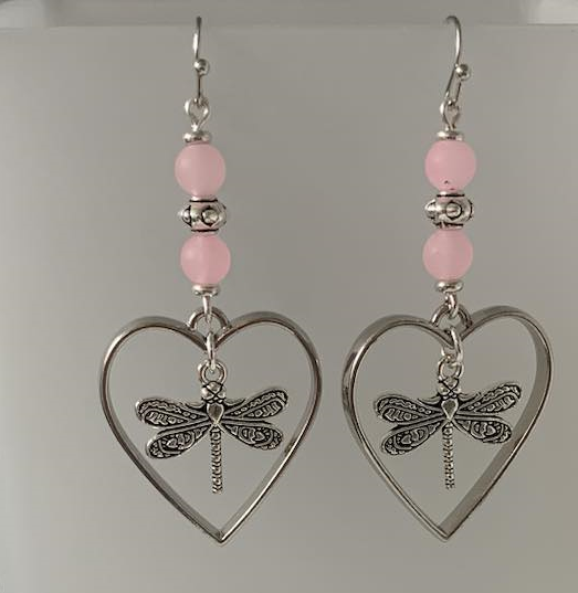 Dragonfly Heart Earrings