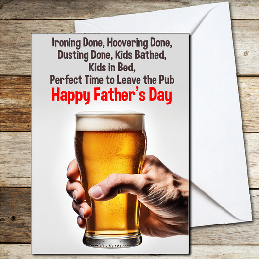 Father's Day Pub Card