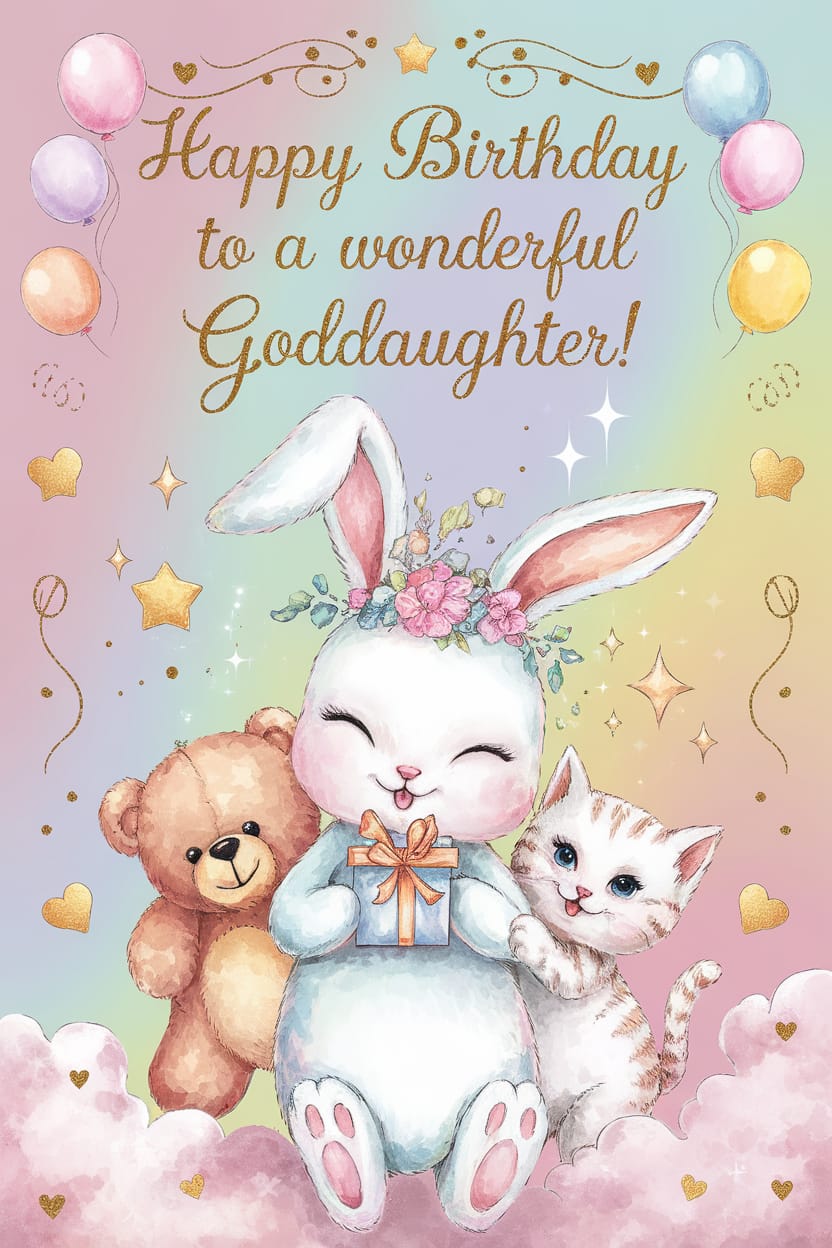 Happy Birthday Goddaughter Card