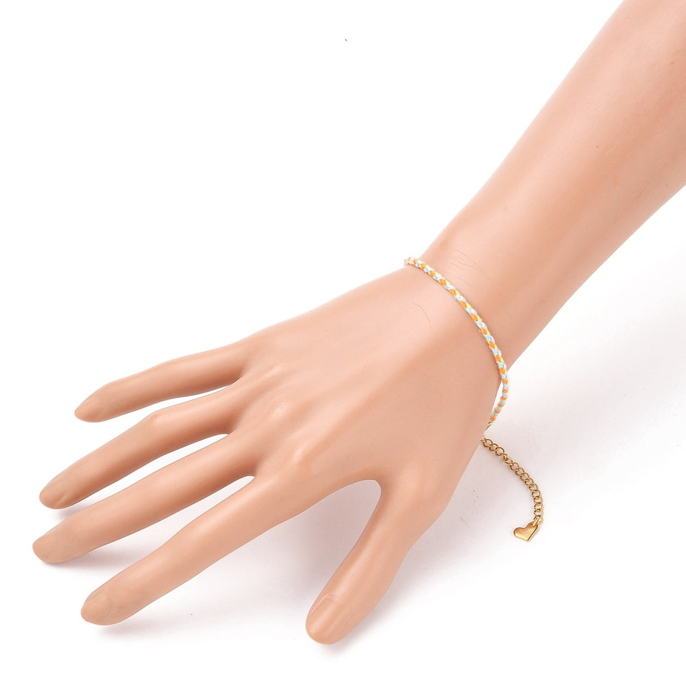 Cotton Cord Bracelet Talisman Shakra Cord Gift for Girlfriend or Wife