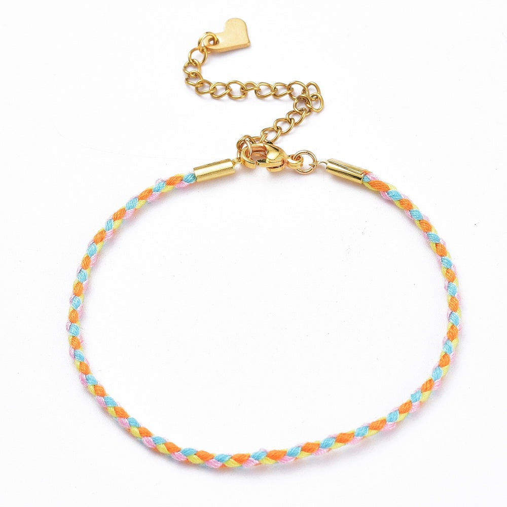 Cotton Cord Bracelet Talisman Shakra Cord Gift for Girlfriend or Wife