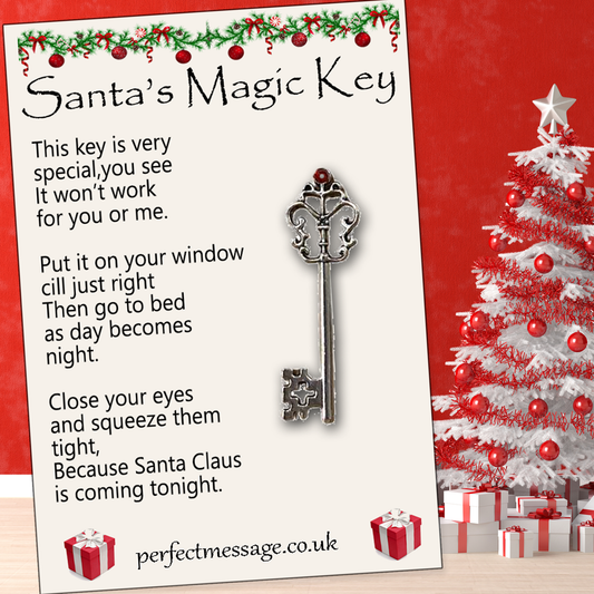 Santa's Magic Key for Window Sill, Christmas Eve Magic Key