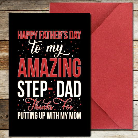 Step Dad Father's Day Card