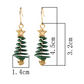Secret Santa Christmas Tree Earrings, Secret Santa Gift