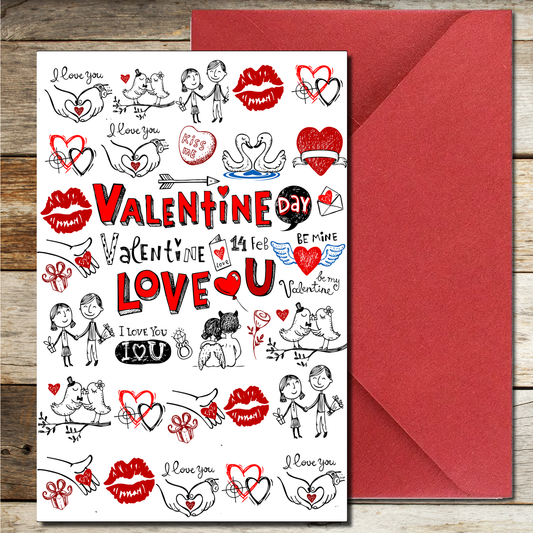Love U Valentine Card