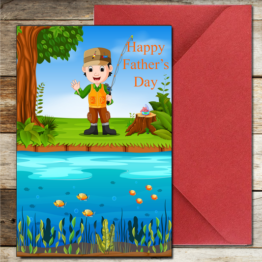 Happy Father's day Fishing Card