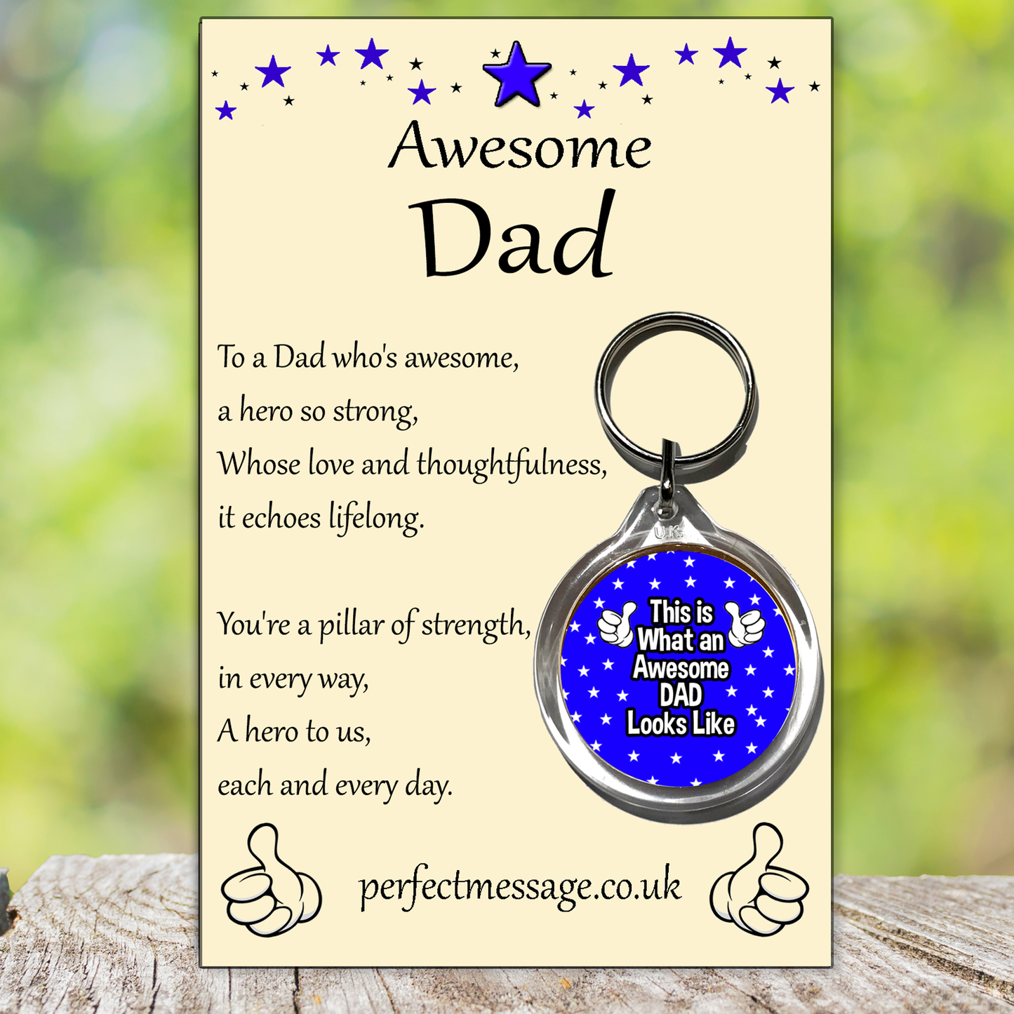 Awesome Dad Keyring