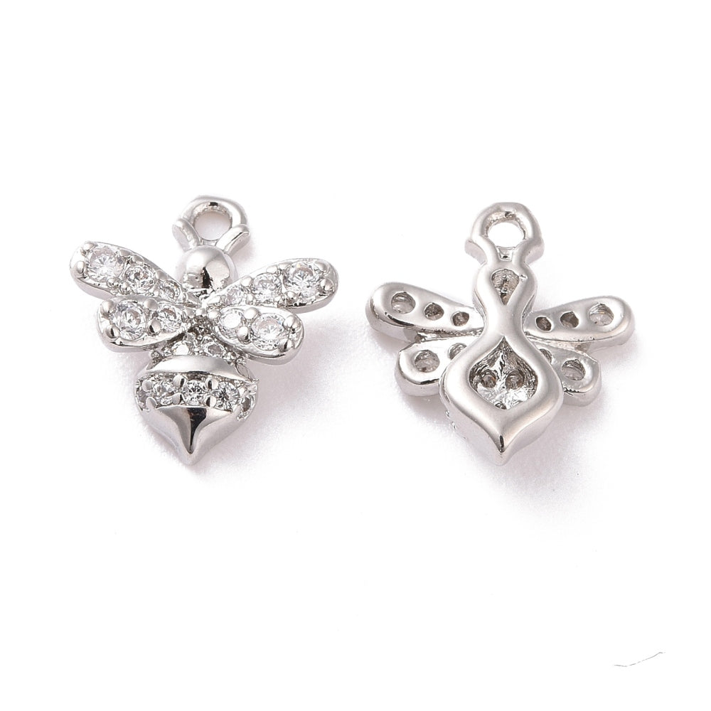 Stunning Cubic Zirconia Bee Earrings