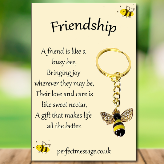 Friendship Bee keyring Inspirational Gift