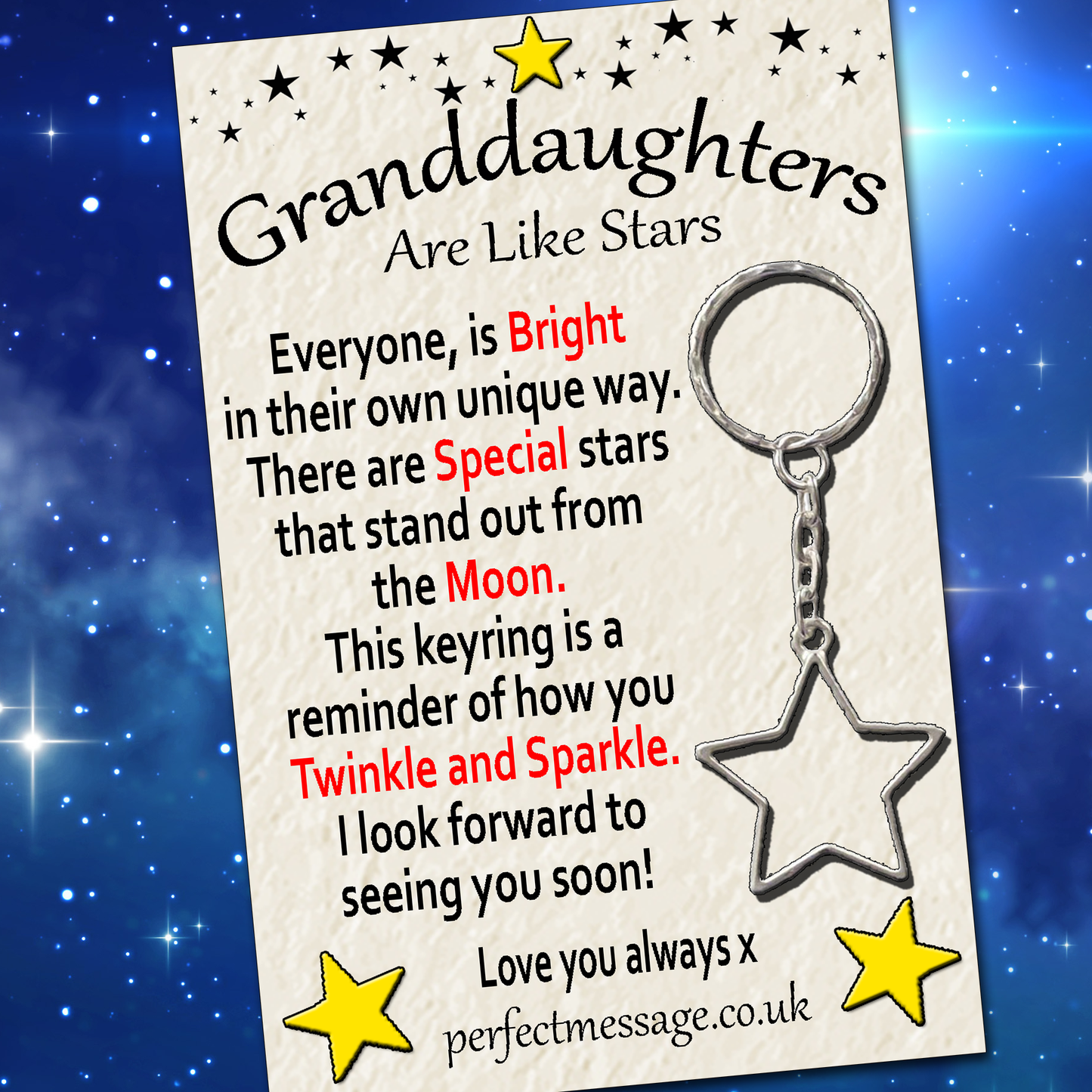 Granddaughters Are Like Stars Inspirational Gift