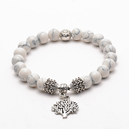 Natural White Stone Bracelet