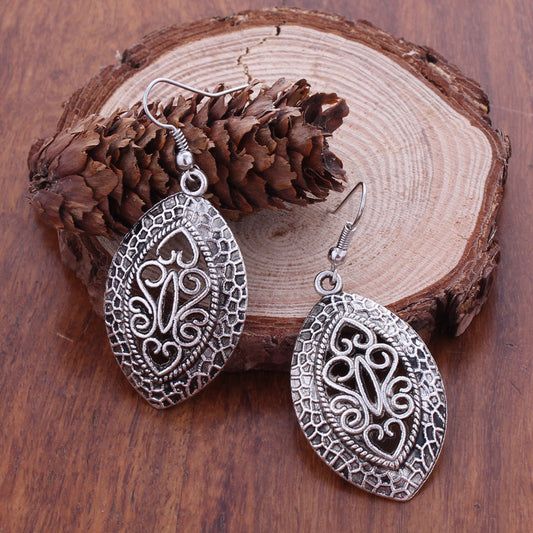 Bohemian Tibetan  Silver Earrings