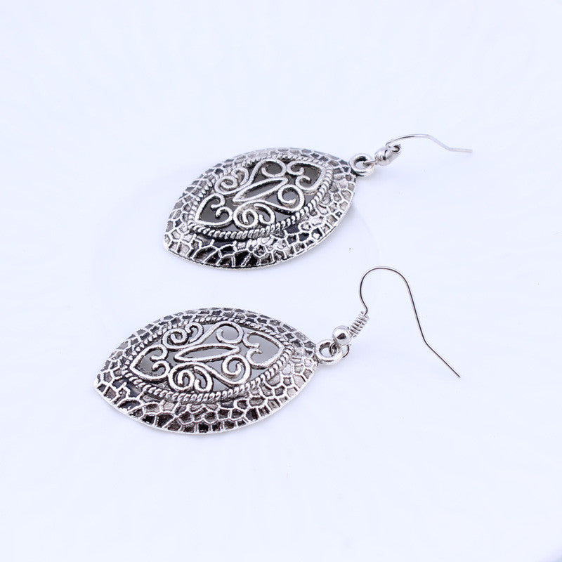 Bohemian Tibetan  Silver Earrings