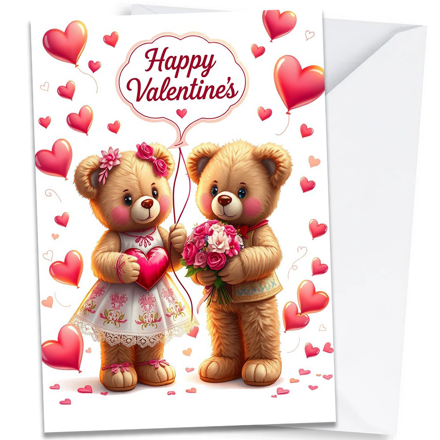 Teddies- Happy Valentine's Card