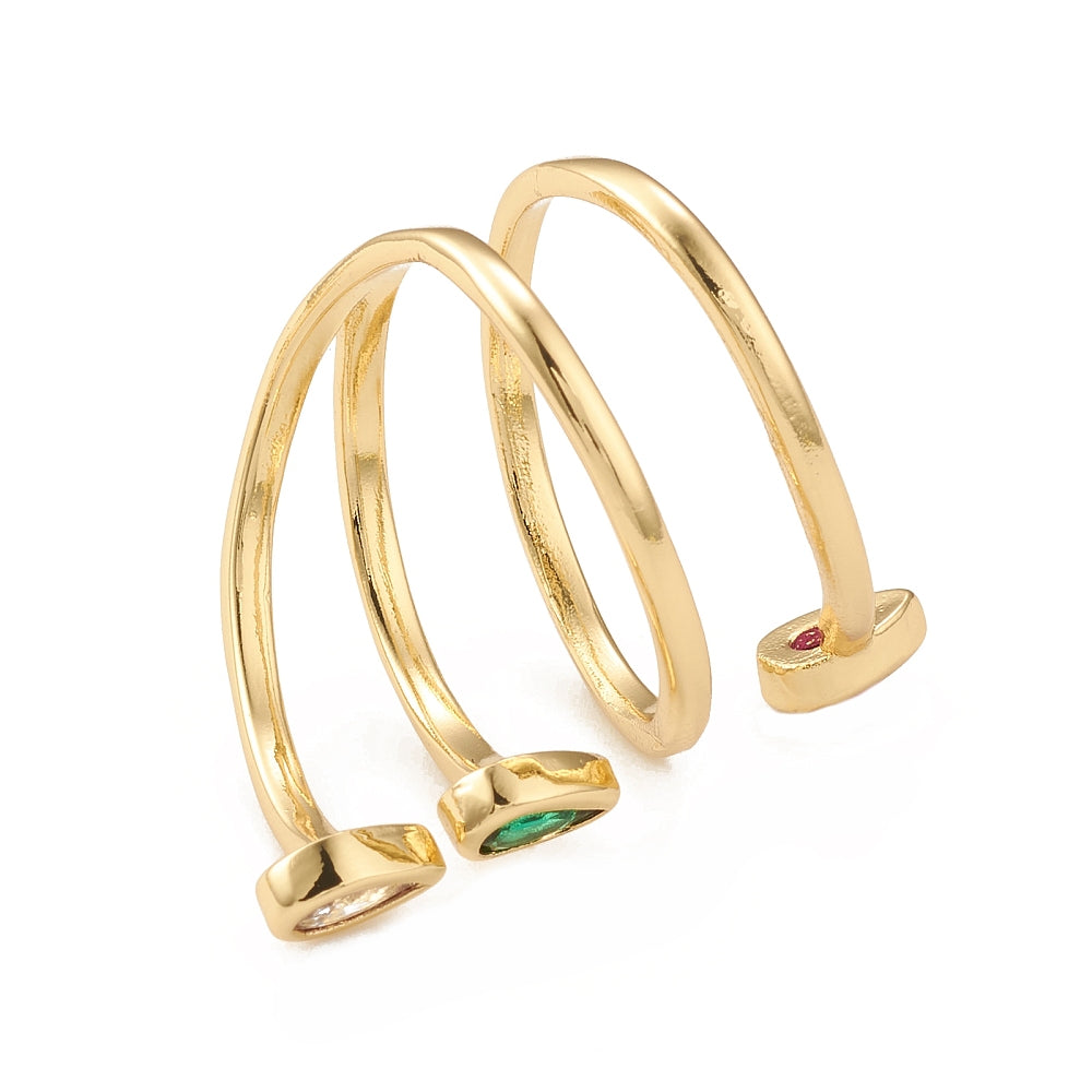 Trendy Zirconia Wrap Ring, Gift for Girls, friend, Wife, or Partner