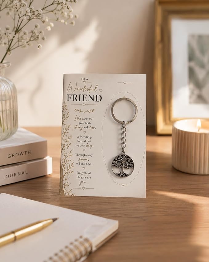 Friend Gift Birthday Keyring Thinking of You Gift for Women