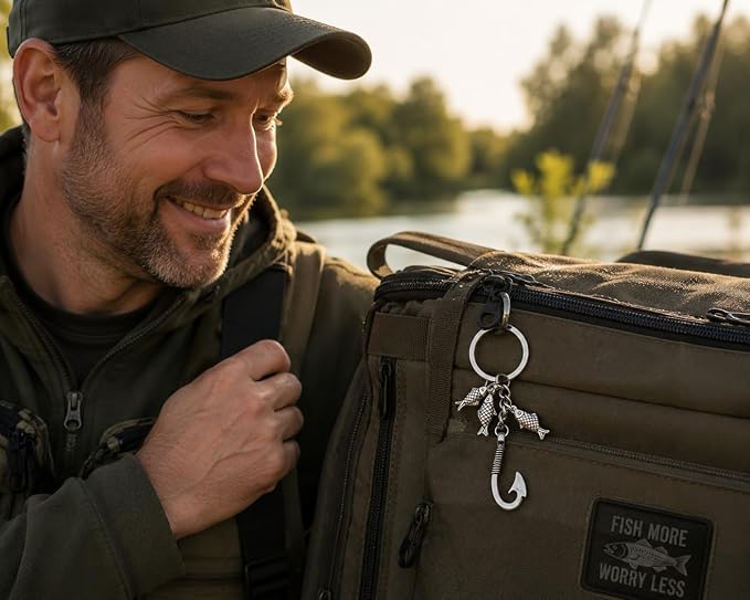 Fishing Keyring Gift for Men