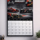 2027 Racing Fan Calendar A4 Wall Hanging – Motorsport Inspired Monthly Planner