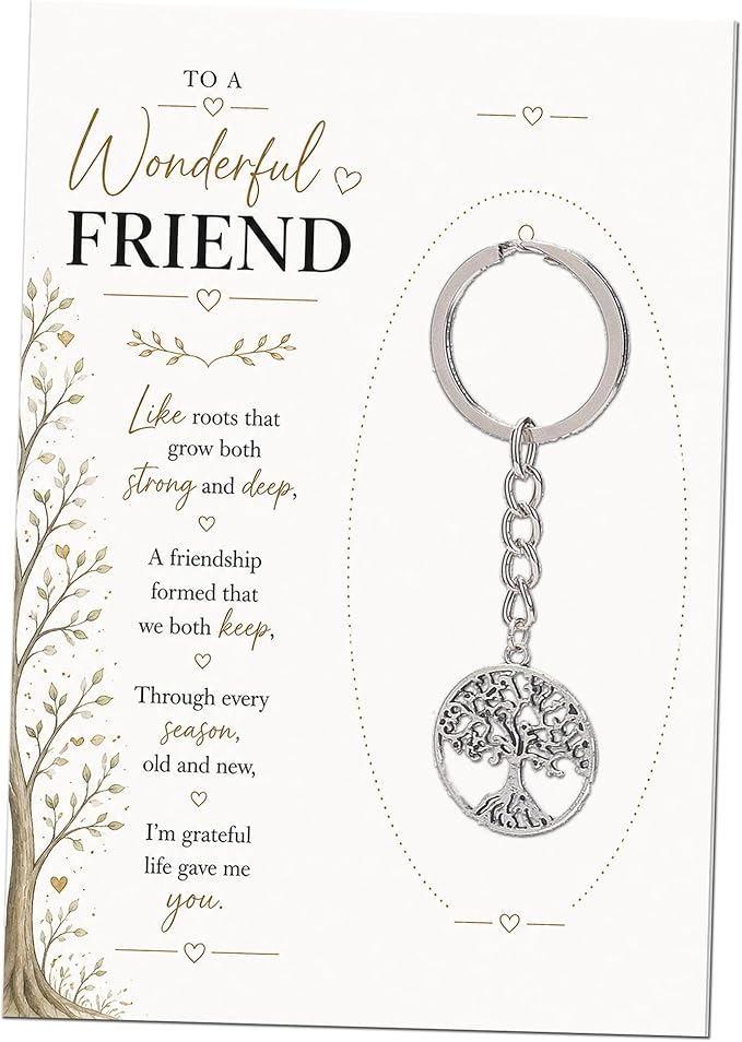 Friend Gift Birthday Keyring Thinking of You Gift for Women