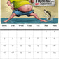 Funny Fishing Calendar 2026 Ideal Gift For Dads, Husbands and Brothers A4 Size