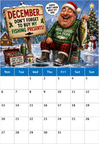 Funny Fishing Calendar 2027 Ideal Gift For Dads, Husbands and Brothers A4 Size