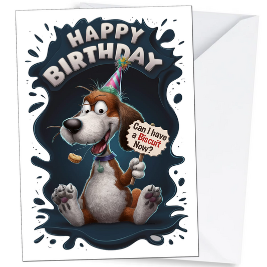 Funny Dog Birthday Card