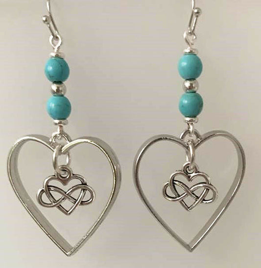 Infinity Heart Earrings