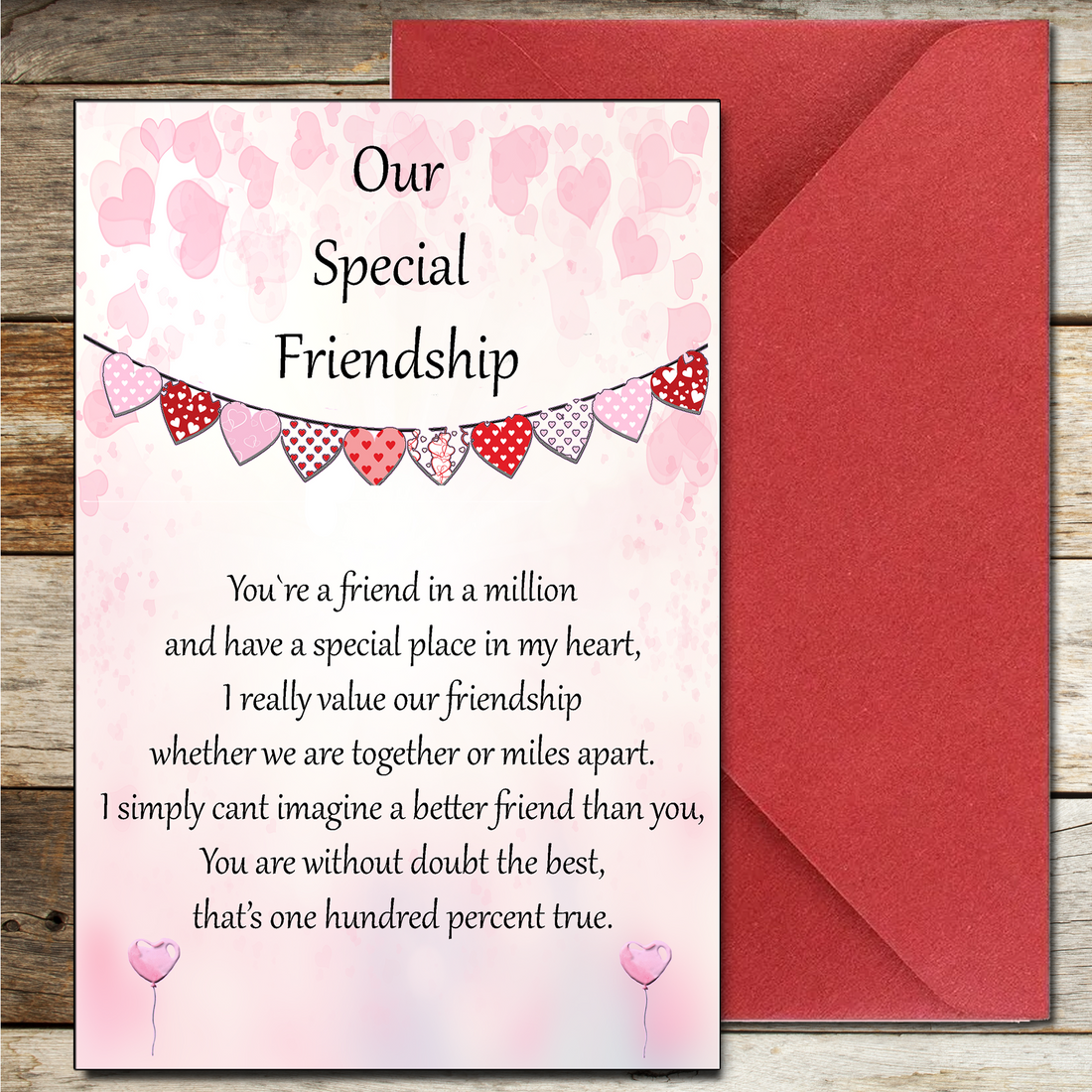 Our Special Friendship Card – Perfect Message