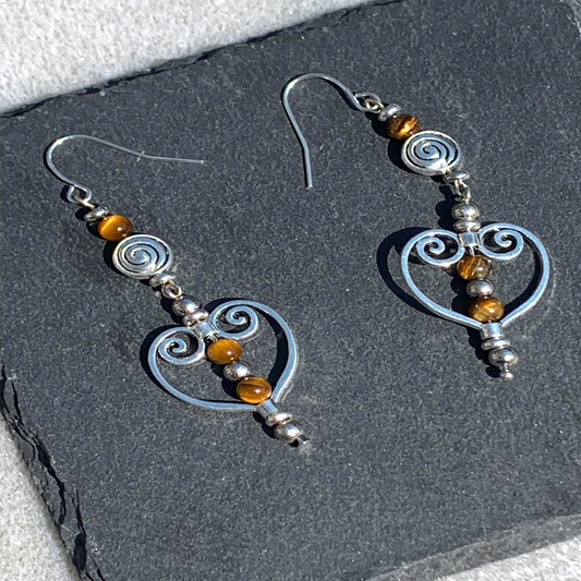 Tiger Eye Bohemian Earrings