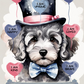 Positive Affirmation Personalised I Am Amazing Prints - Dog With A Top Hat