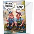 Secret Fishing Spot Birthday Cards for Men - Humour Card,