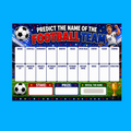 Predict the name of the football team Fundraising Scratch Card Game 20 Name Pub Game
