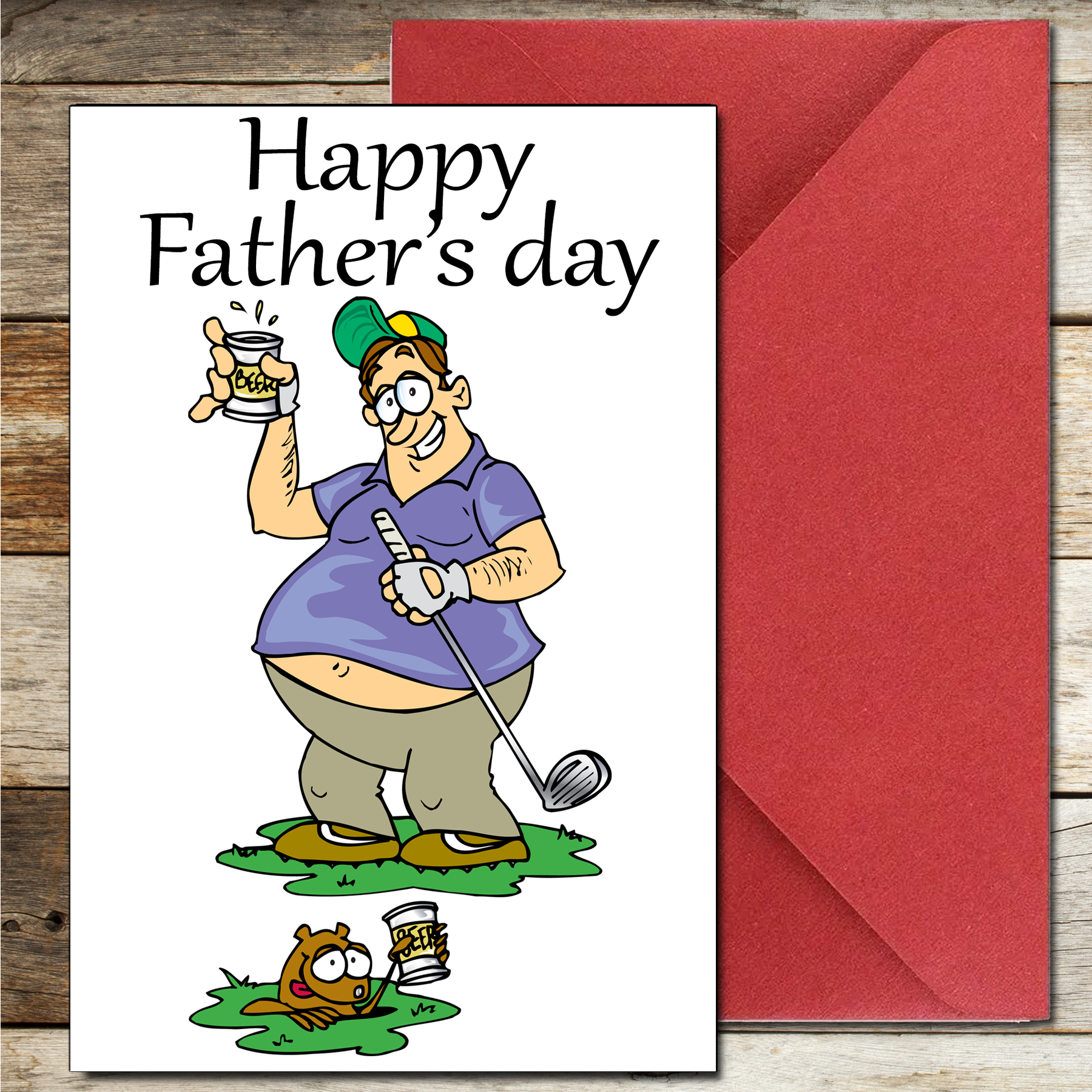 Golf Father's Day Card