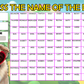 Fundraising Scratch card Game Guess the Dogs Name Fete Fayre A4