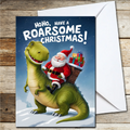 HOHO ROARSOME CHRISTMAS CARD