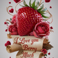 I Love You Berry Much Card