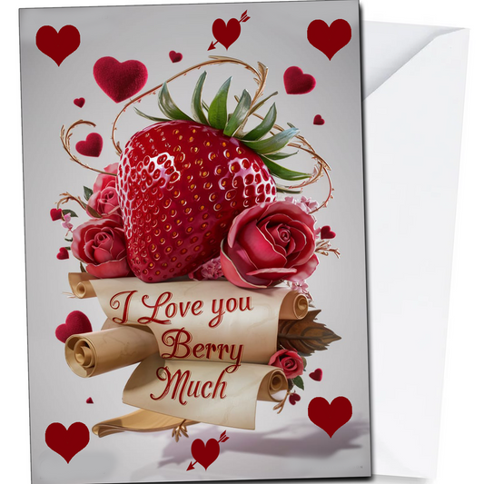 I Love You Berry Much Card