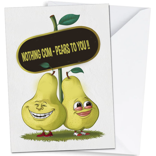 Anniversary Card for Wife, Girlfriend, Partner, Birthday Card for Partner, Boyfriend, Nothing Com-Pears to You, A5 Size