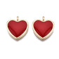 Classic Red Heart Earring